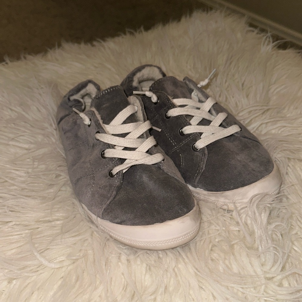 Gray Velvet Ruched Torrid Sneaker